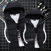Áo vest nam mùa thu đông xuống áo vest cotton Phiên bản Hàn Quốc của chàng thanh niên mặc áo vest dày vai