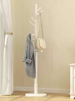 Hanger Floor Bedroom Hanger Clothes Shelf Living Room Home Simple Modern Solid Wood Single Rod Coat Hanger