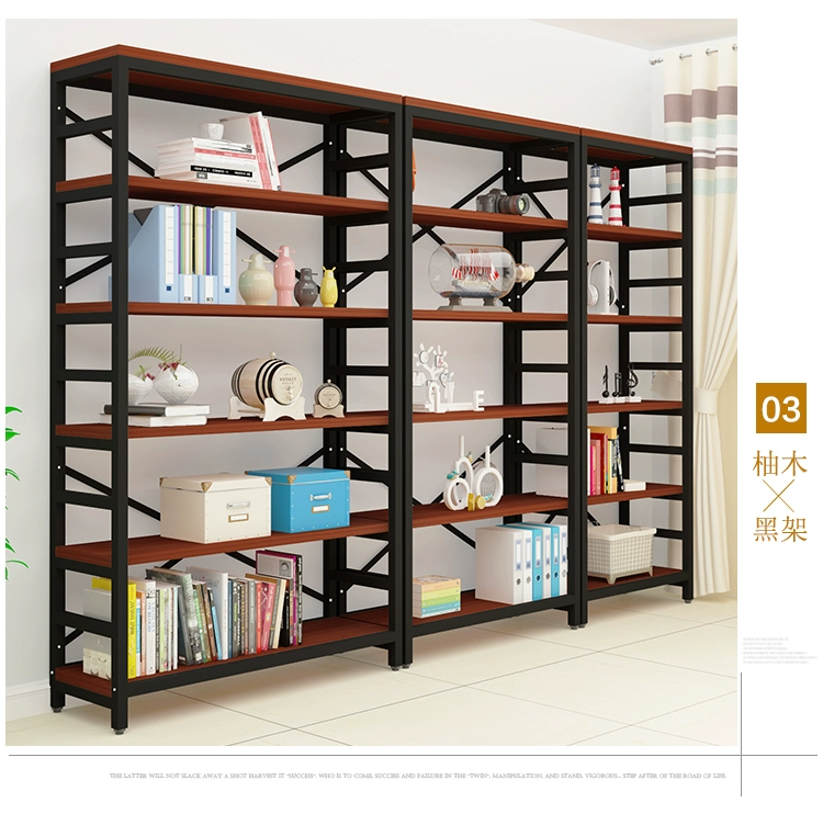 Tùy chỉnh 
            đơn giản bằng thép gỗ kệ sách sàn nhiều tầng giá lưu trữ phòng khách vách ngăn tủ sách giá trưng bày giá kệ lưu trữ sắt rèn tùy chỉnh