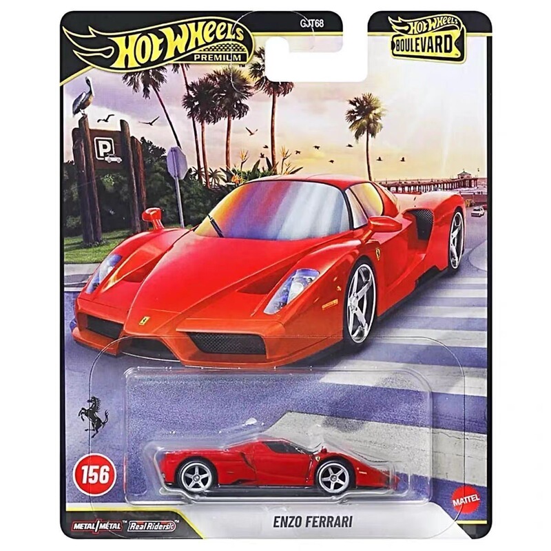 Hot Wheels Boulevard No. 156 Ferrari Enzo Premium Iron Base Rubber Tire Car Hot Wheels Boulevard No. 156 Ferrari Enzo Premium Iron Base Rubber Tire Car