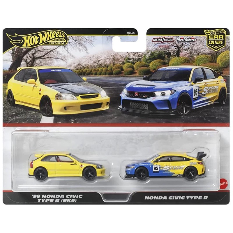 Hot Wheels Culture Iron Base Rubber Tire Civic Twin Car Set Honda Civic Typer Ek9 Hot Wheels Culture Iron Base Rubber Tire Civic Twin Car Set Honda Civic Typer Ek9
