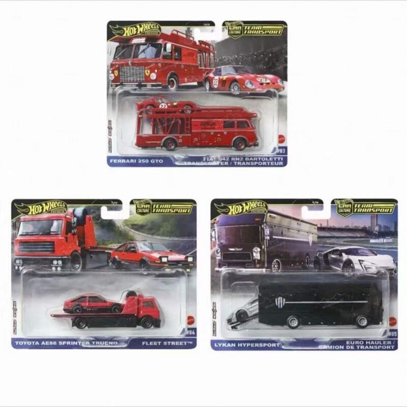 Hotwheels Flf56 Car Culture Transport Fleet Ferrari 250Gto Toyota Ae86 Lykan Hotwheels Flf56 Car Culture Transport Fleet Ferrari 250Gto Toyota Ae86 Lykan