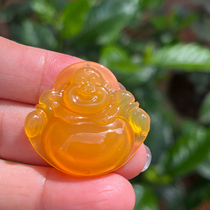 Natural jade fine jewelry ice yellow rich and noble Buddha pendant jade pendant pendant jade pendant gift certificate