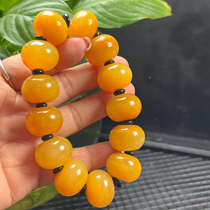 Ruihuang Cui Natural Jade Yunnan Huanglong Jade Fine Jewelry Abacus Beads Calculation Bracelet Gift Certificate