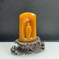 Ruihuang Cui Natural Jade Fine Jewelry Burmese Material Huanglong Jade Enlightenment Pendant Sweater Chain Jade Pendant Gift Certificate