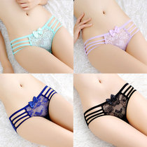 Sexy Briefs Womens New Ultra Slim Transparent Low Waist Without Marks Lace Sexual Apostle Fat Mm Day Tether Hot Triangle Pants