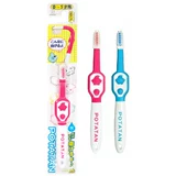 Японская детская антибактериальная нескользящая зубная щетка, 0-2-5 лет, платина 4 пробы, платина 3 пробы