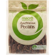 Macro australian pecans Australian pecans 250g