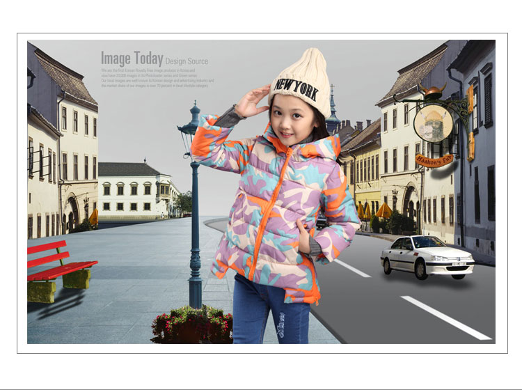Manteau pour fille SILINGYU - Ref 2164203 Image 21