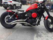 Retro Sand 400 750 Iron Horse 400 Vulcan 400 800 modified vintage straight row with silencing horse tellurium sound