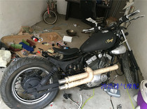 Tianwang 125 250 modified exhaust pipe retro modified anti-zero exhaust pipe straight row horseshoe sound