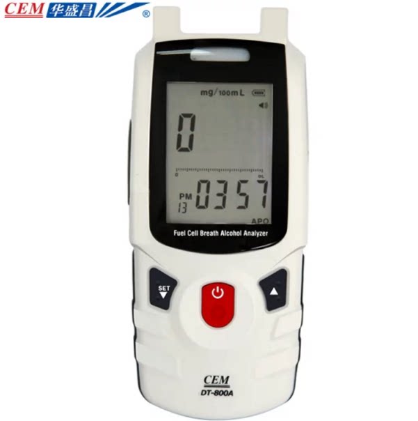 CEM Huashengchang alcohol content concentration detection instrument mouth blowpipe blowing type drunk driving tester DT-800A
