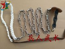 Soldier martial arts stainless steel beaded gourd whip unicorn whip fitness whip elderly whip