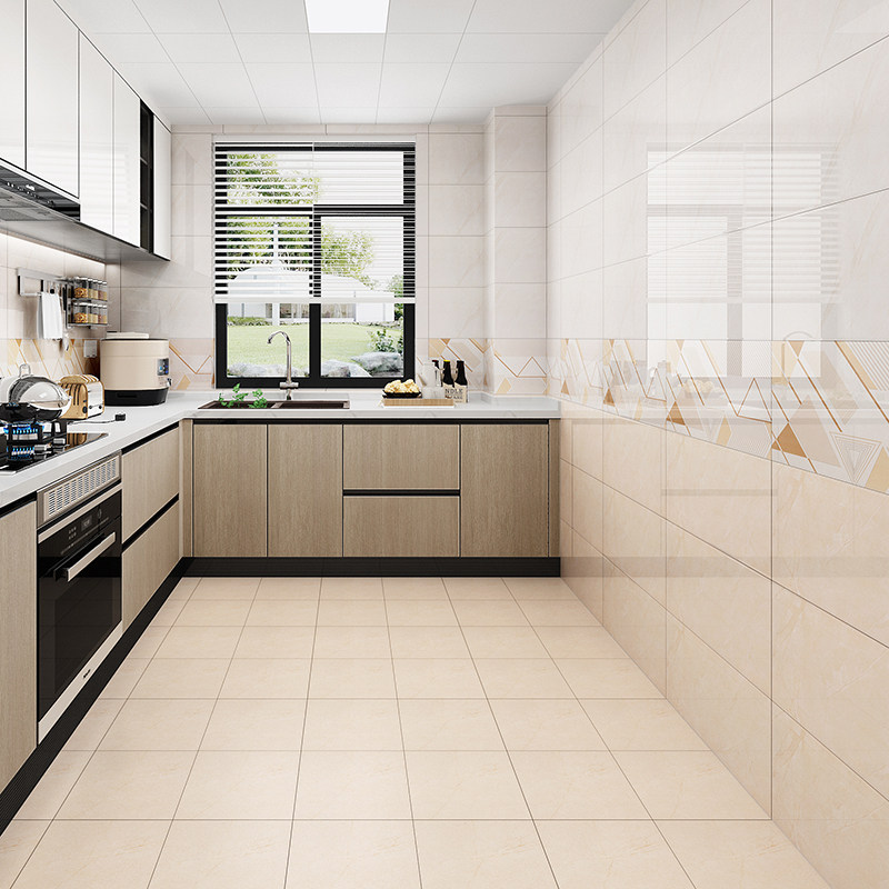 Foshan Kitchen Vee Tiles 300x600 Kitchen Bright Face Porcelain Sheet Balcony Makeup Room Anti-Slip Wear and tiles Modern Wind