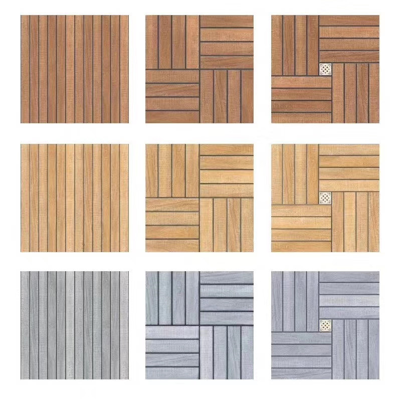 American Antique Wood Grain Brick 600x600 Outdoor Yard Tile Living Room Bedroom Brick Outdoor Terrace Anti-slip Floor Tile