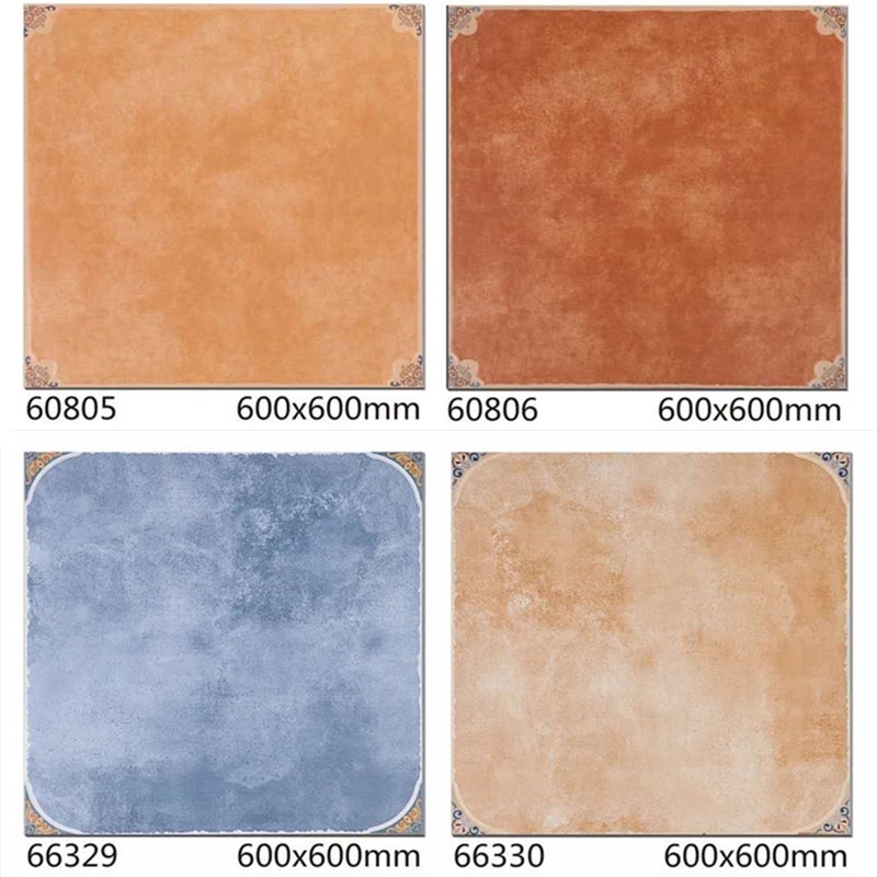 European pastoral tiles 600x600 antique tiles Living room bedroom floor tiles Non-slip wear-resistant outdoor courtyard floor tiles