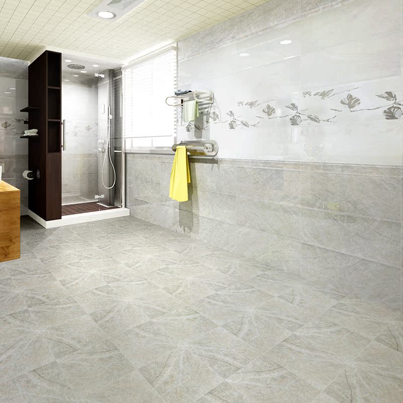 European light luxury 300x600 kitchen powder room tiles Self-built room Bathroom balcony Non-slip wear-resistant floor tiles Modern