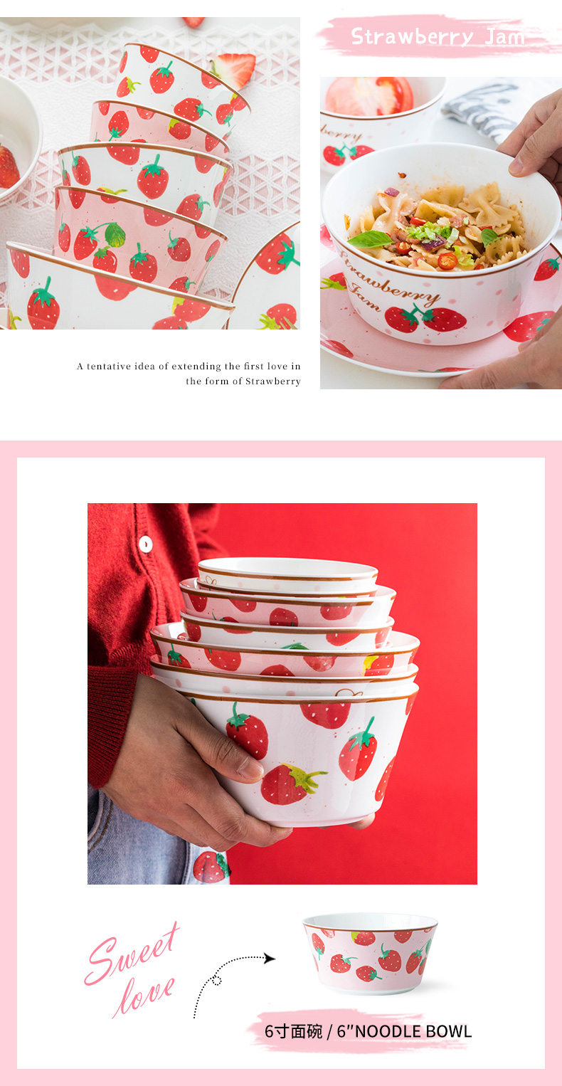 Use of household web celebrity ins lovely creative children ceramic one girl food plate to use individual bowls