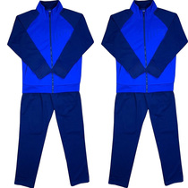 New Fire Spring Fall Long Sleeve Fitness Vocational Training Suit Blue Rescue Speed Dry Running Sportswear Men