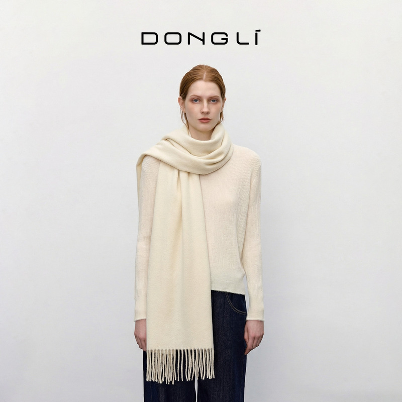 Dongli Cashmere 2026 New Unisex Warm and Comfortable Pure Cashmere Shawl Scarf Versatile 21C073A
