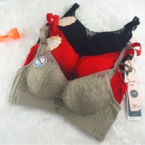 New bra clustering type thin and thick lace soft lace without steel ring four-row lady underwear