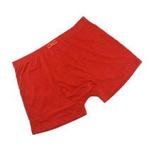 4 pairs of simple pure color life year red pure cotton folk comfortable soft four corner horn underwear