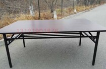 Double-layer spring folding table training table long conference table dining table activity table long learning table 150*70