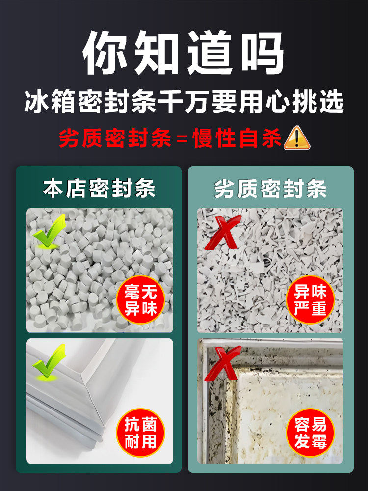 Refrigerator Seal Strip Door Gasket Universal Door Seal Magnetic Strip Accessories Freezer Seal Ring Meiling Haier Rongsheng Midea