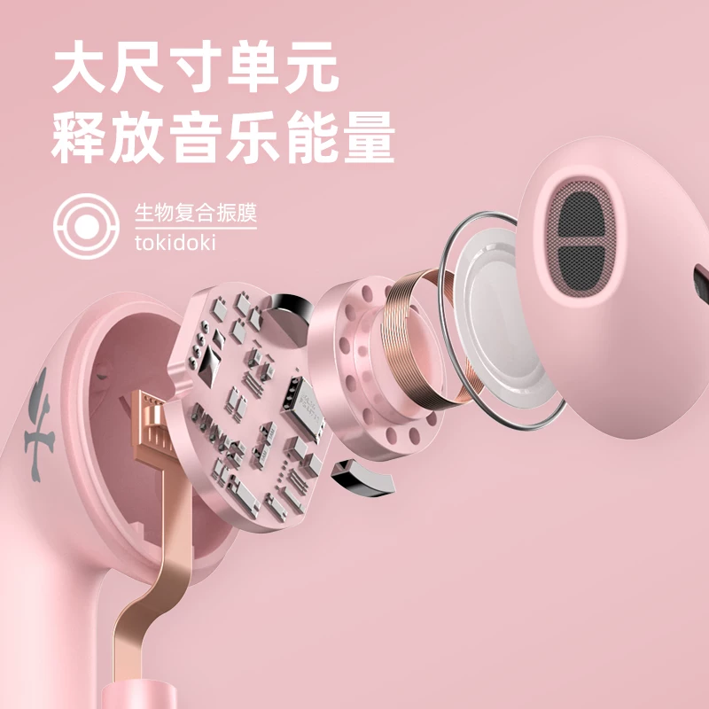 Apple, невидимые компактные сверхдлинные милые совместимые наушники, bluetooth, Android, 2020 год