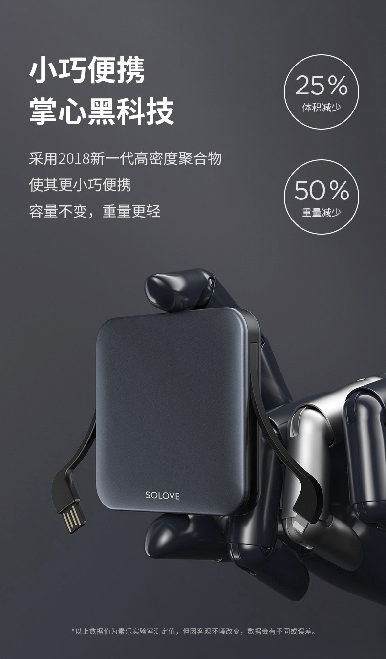 GIẢI QUYẾT Su Le mini đi kèm với dòng sạc kho báu siêu mỏng di động nhỏ Apple x Huawei oppo kê điện thoại di động phổ quát cá tính điện thoại di động 10000 mAh có thể lấy phụ nữ - Ngân hàng điện thoại di động sạc dự phòng aukey