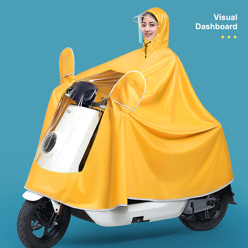 Raincoat electric car women's new single double plus long body anti-storm motorcycle special poncho men's models