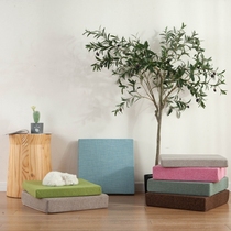 Book to make modern Chinese sofa cushion sponge cushion Thickened Solid Wood Sofa Cushion Floating Window Holder Pure Cushion 60X60