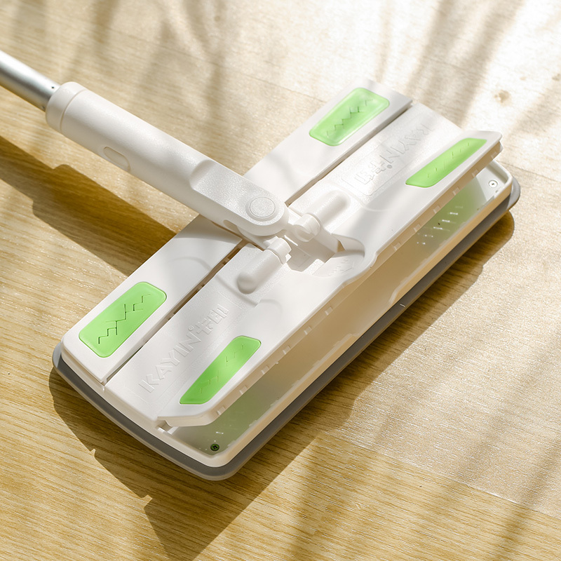 Kaiyin Flat Mop with Telescopic Handle, Dual-Use for Dry and Wet, Electrostatic Dust Removal Mop