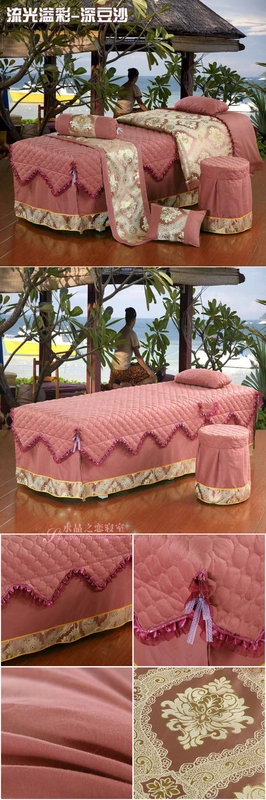 Tinh khiết bông đẹp bedspread denim bedspread vẻ đẹp giường massage thẩm mỹ viện đặt bedspread bedspread bảng vẻ đẹp massage - Trang bị tấm