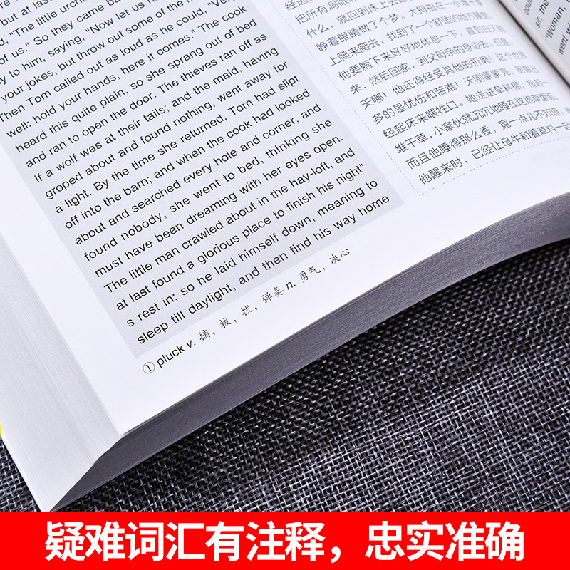 正版包邮格林童话英文版原版 英汉对照 英语大书虫英语版中英文双语版中英对照英文版中文版初高中生英语阅读课外英语学习