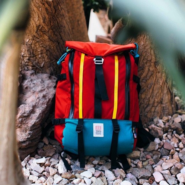 USA TOPO DESIGNERS MOUNTAIN PACK Multi-pocket male and female universal outdoor double shoulder bag