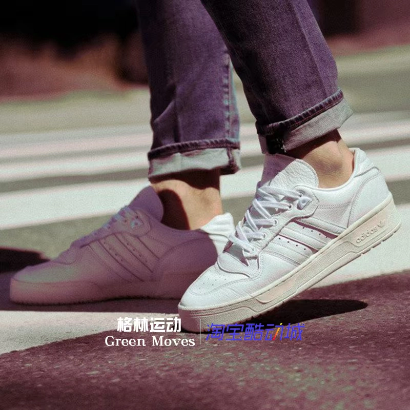 Adidas clover nam và nữ với cùng một đoạn retro cổ điển thoải mái thoáng khí mang thấp để giúp giày bình thường EE9139 - Dép / giày thường