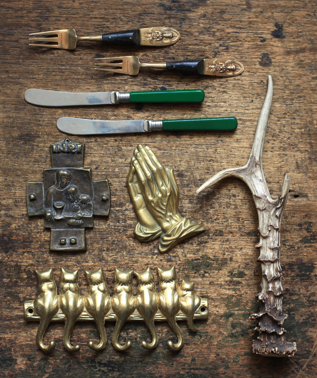 vintage pendulum pieces brass bottle opener clothes hanging western antiques] silver plated fruit tray small disc brass photographic props