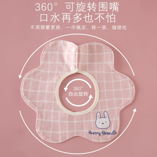 路心梦 Детский слюнявчик, хлопковый защитный водонепроницаемый милый летний тонкий нагрудник для принцессы для девочек