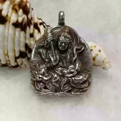 Nepal 925 Sterling Silver Treasure King Buddha Pendant Pendant