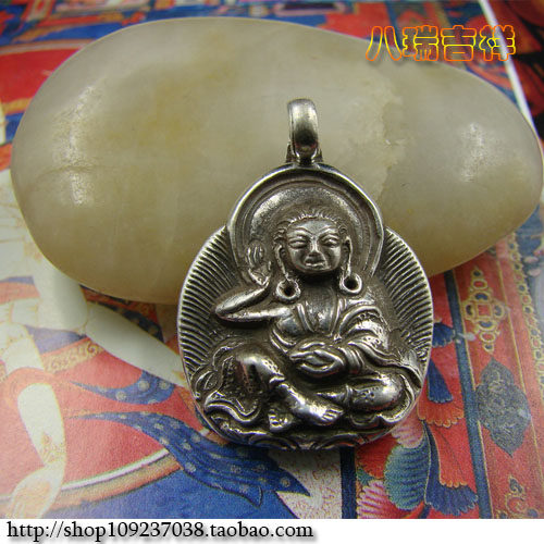 Nepal 925 sterling silver handmade sterling silver Milareba Buddha statue pendant pendant amulet