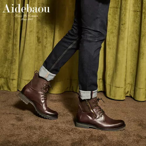 Martens, высокие сапоги для отдыха, туфли в английском стиле, из натуральной кожи, в британском стиле