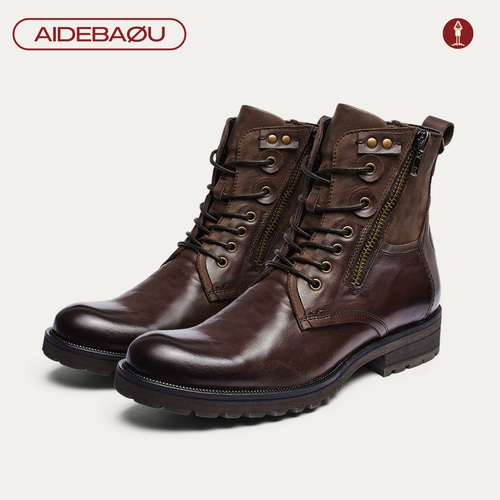 Martens, высокие сапоги для отдыха, туфли в английском стиле, из натуральной кожи, в британском стиле