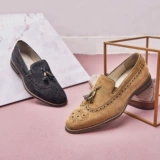 Туфли для кожаной обуви, пиджак классического кроя, универсальная обувь для отдыха, лоферы в английском стиле, из натуральной кожи