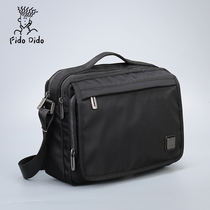  FIDODIDO mens bag shoulder bag Oxford spinning horizontal messenger bag A4 business briefcase casual simple handbag
