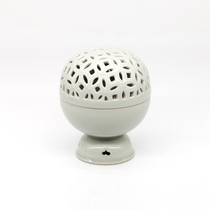 Lushuishanfang Qingzhuoshan House Smoke Green Glaze Song-style carved ball type incense burner incense path aromatherapy