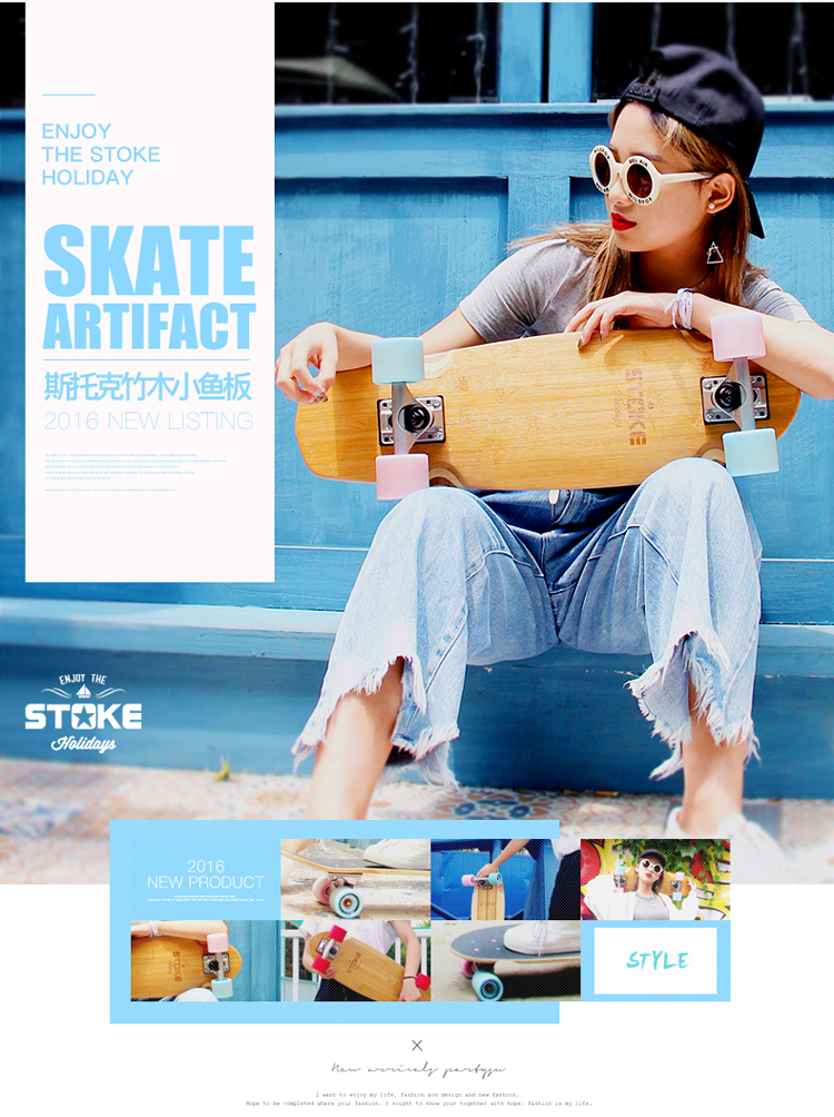 Skateboard pour homme femme STOKE - Ref 2593271 Image 11