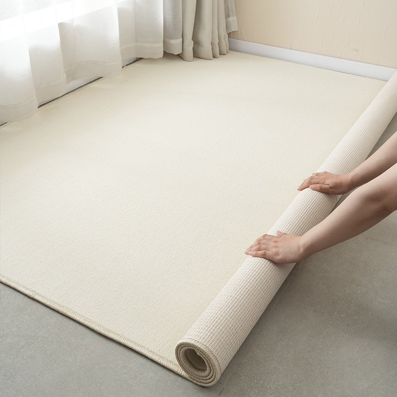 高級リビングルームラグ、ソファやコーヒーテーブル用ラグ、2026年新スタイル、写真スタジオ向けの無地全面カバー背景ラグ。