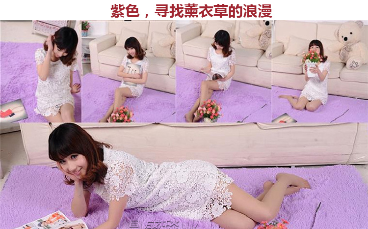 Dày thảm màu đầu giường phòng ngủ cửa hàng tối giản hiện đại cho một nhà phòng khách bàn cà phê thảm thảm có thể được tùy chỉnh - Thảm sàn thảm chùi chân đế cao su