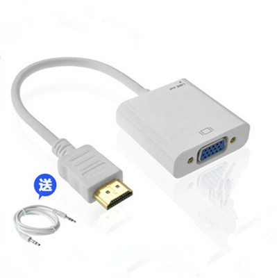 hdmi to vga converter hdmi to VGA cable with audio network set-top box projector connection monitor